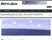 Tablet Screenshot of matrix-zero.com